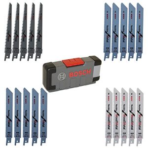 Lâminas de serra alternativa Bosch Professional 20 peças. ToughBox para Madeira