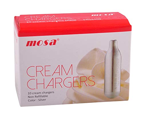 Cream capsule Mosa 20 n for cream makers, disposable cream cartridges - cream capsule Mosa 20 n for cream makers disposable cream cartridges