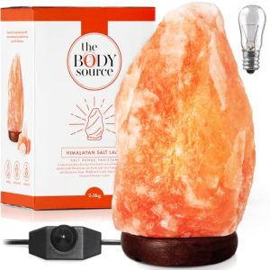 Lámpara de cristal de sal The Body Source Lámpara de sal del Himalaya (2-3 kg)