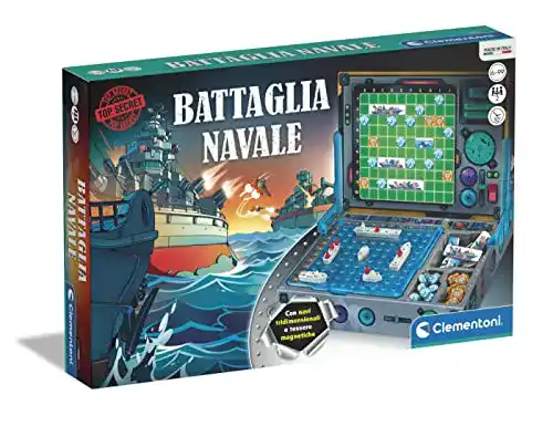 Schiffe versenken Brettspiel von Clementoni – Battle Naval für 2 Spieler
