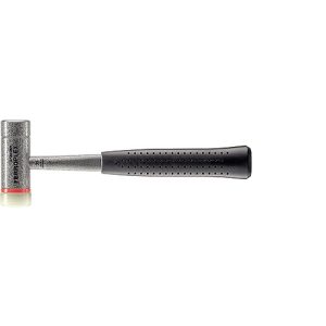 Soft-face hammer HALDER FERROPLEX hammer, tubular steel handle Ø 35