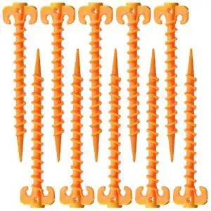 Schraubheringe behone 10 pcs schraube spirale zelt peg nagel