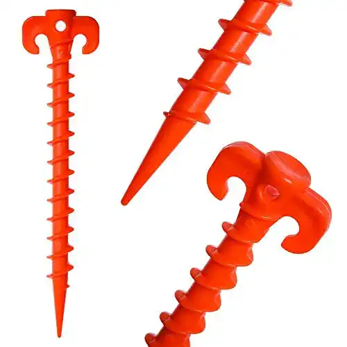 Schraubheringe IGEL Schraubanker aus Kunststoff, 20 cm, 6er Pack