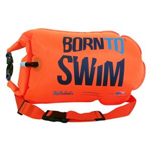 Bóia de natação BornToSwim unissex adulto saco seco e bóia