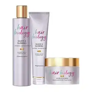 Silbershampoo hair biology haarpflege set 1x silver glowing