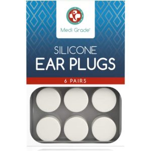 Bouchons d'oreilles en silicone Bouchons d'oreilles en silicone de qualité médicale 6 paires