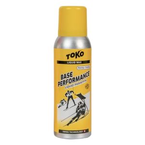 Spray de cera para esqui Toko Base Performance, parafina líquida amarela