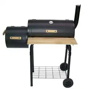 Smoker grill dl bbq holzkohlegrill barbecue 56510 grillwagen