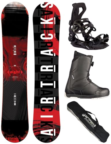 Snowboard Airtracks, Set Herren Wide Eight Freestyle Freeride 155