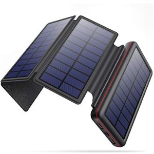 Banco de energía solar iPosible Solar Powerbank 26800mAh
