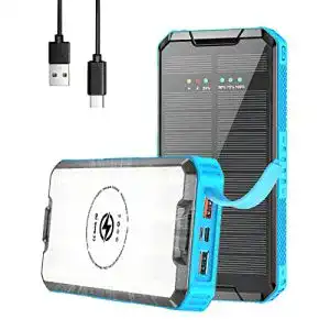 Solar Powerbank OIMYE PD 20W mit 30000mAh Kapazität und IP67 Schutz