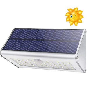 Solar Wandleuchte CAIYUE Solarlampen für Außen 1100 Lm