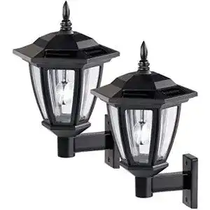 Solar wandleuchte luminea solaraussenlampe 2er set solar led