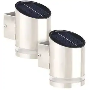 Solar wandleuchte lunartec solarleuchte 2er set elegante