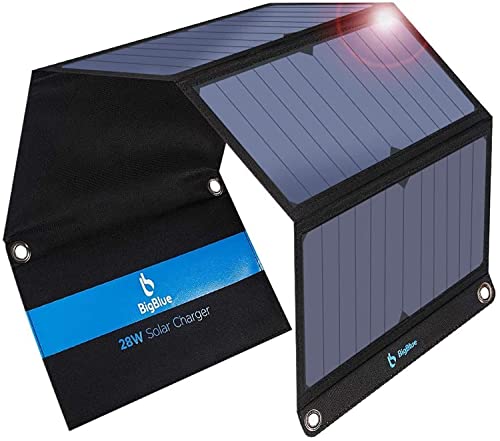 Solarpanel 12 V BigBlue 28W Tragbar Solar Ladegerät 2-Port USB