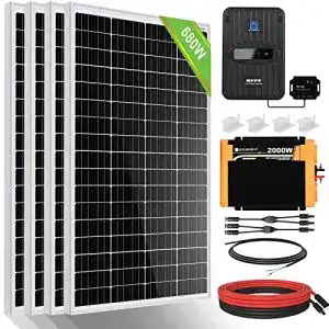 Solarpanel 12 v eco worthy 2 72kwc2b7h solarmodul system 680w 12v