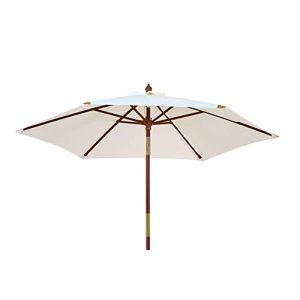 Kai Wiechmann parasoller, 240 cm hvite, vippbare