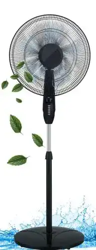 Echos Standventilator leise 41 cm mit 3 Geschwindigkeitsstufen
