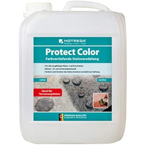 Stein-Imprägnierung HOTREGA Protect Color - farbvertiefende - stein impraegnierung hotrega protect color farbvertiefende