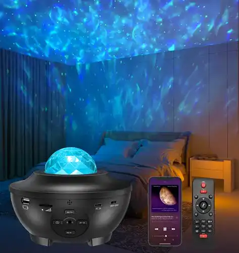 Sternenhimmel Projektor von Amouhom mit LED und Fernbedienung