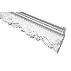 Stuckleiste marbet design deckenleiste b 49 weiss aus styropor