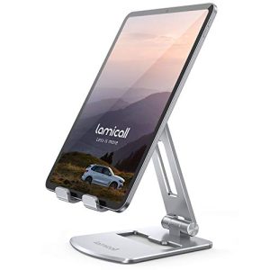 Tablet standı Lamicall, ayarlanabilir tablet tutucusu, katlanabilir