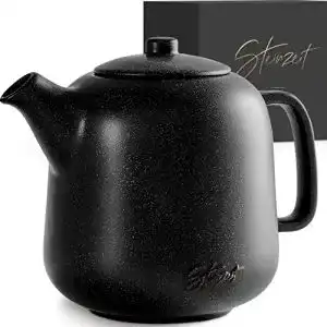 Teekannen steinzeit design teekanne 13l mit siebeinsatz