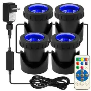 Teichbeleuchtung keepaq mit timer rgb unterwasser licht teich