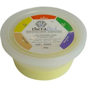 Therapy clay Theraflex 85 g soft yellow hand exercise clay