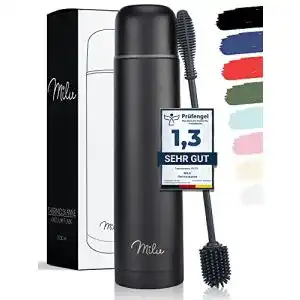 Thermoflasche milu thermosflasche thermoskanne isolierflasche 1l