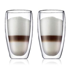 Copos térmicos Bodum 4560-10 conjunto de copos de café expresso pavina, parede dupla