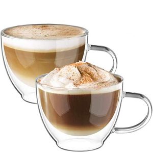 Copos térmicos ecooe copos de cappuccino de parede dupla Glaser Latte