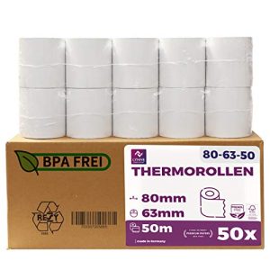Thermal rolls LYNNE PAYMENT SOLUTIONS 80mm x 50m x 12mm