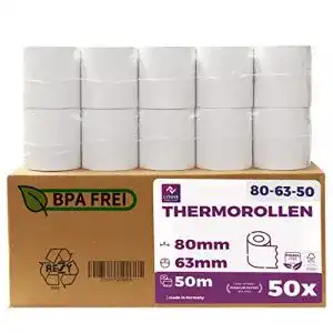 Thermorollen lynne payment solutions 80mm x 50m x 12mm