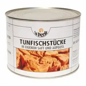 Thunfisch dose la perla thunfischstuecke in eigenem saft