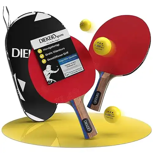 Tischtennisschläger-Set Dieker Sports Premium für Freizeit und Familie