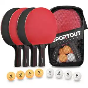 Tischtennisschlaeger set sportout tischtennisschlaeger set