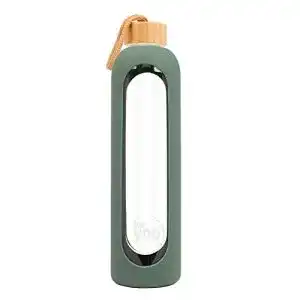 Trinkflasche glas for you nachhaltige trinkflasche green olive 1