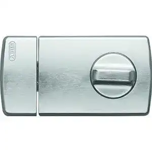 Tuer zusatzschloss abus 2110 mit drehknauf silber 56033