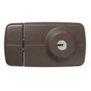 Tuer zusatzschloss abus 7025 mit beidseitigem zylinder braun