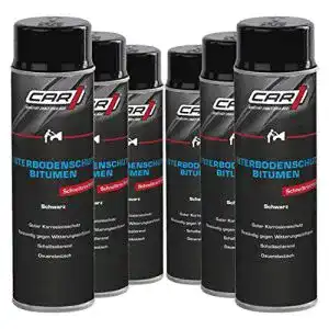 Unterbodenschutz car1 6 x 500 ml schwarz bitumen