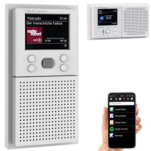 Flush-mounted radio VR radio: flush-mounted WiFi internet radio with Bluetooth