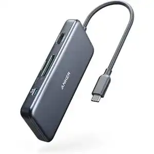 Usb c hub anker usb c hub 341 adapter 7 in 1 4k hdmi 100w power