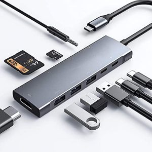 Hub USB-C GKEAPZA Adapter koncentratora USB C do iPada Pro MacBook Pro Air M1