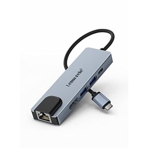 USB-C-Hub Lemorele USB C Hub (6 in 1 – Upgraded), USB C Multiport