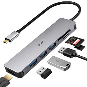 Koncentrator USB-C LTUAE Koncentrator USB C, adapter USB C z wyjściem HDMI 4K