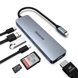 Usb c hub oberster hub usb c adattatore 7 in 1 multiporta usb c hub