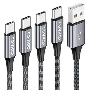 Usb c schnellladekabel raviad usb typ c kabel 4 pack