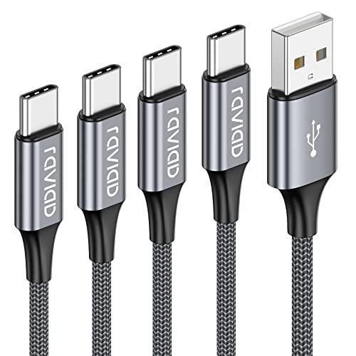 USB-C-Schnellladekabel RAVIAD USB Typ C Kabel, 4 Pack