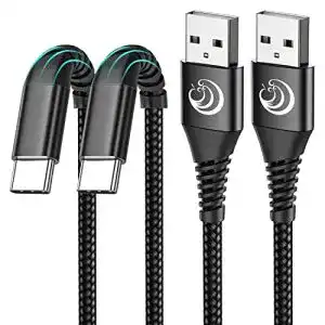 Usb c schnellladekabel yosou usb c kabel 2stueck 2m usb a